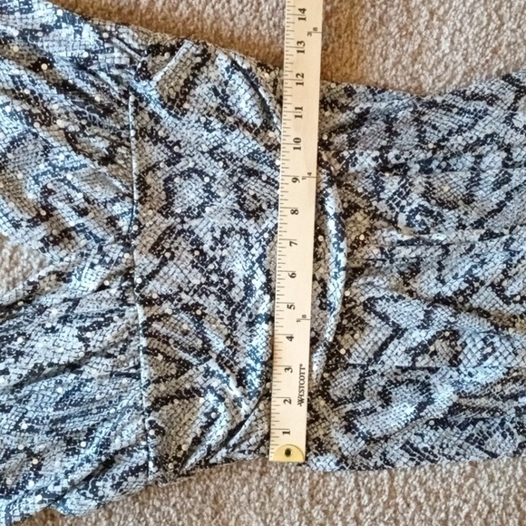 Vintage 80s - 90s rouched v front and back bling dress - Picture 13 of 13